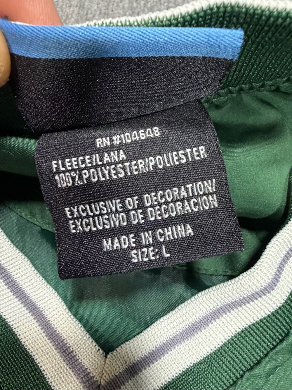 Vintage Michigan State Spartans Pullover Windbreaker Jacket Men’s Large NCAA - Picture 3 of 6